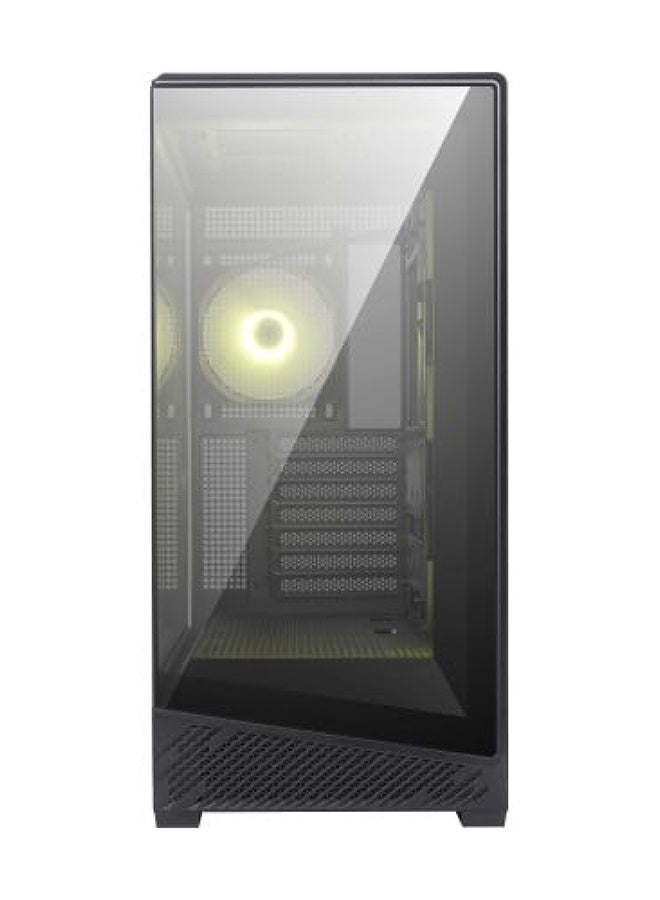 MSI MAG PANO 130R PZ Mid-Tower Gaming PC Case – 270° Tempered Glass, ARGB Fans, Vertical GPU Mount, 360mm Radiator & 10-Fan Cooling, Tool-less Panels, USB-C & USB 3.0, Cable Management, Magnetic Dust Filters, Black | 306-7G32R21-HH9 - Image 2